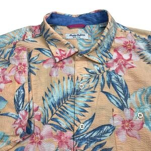 Tommy Bahama Nova Wave Floral Hawaiian Shirt Mens XXL Multicolor Short Sleeve